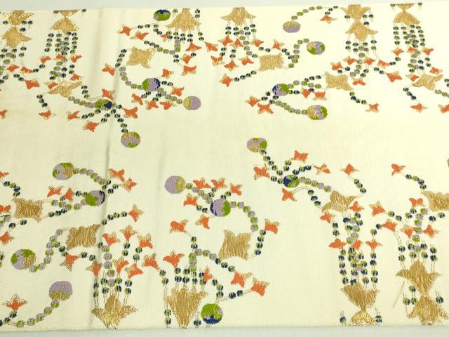 平和屋本店●極上 太鼓柄 本袋帯 龍村平蔵柄 千代乃冠 金銀糸 逸品 DZAB7775kh6