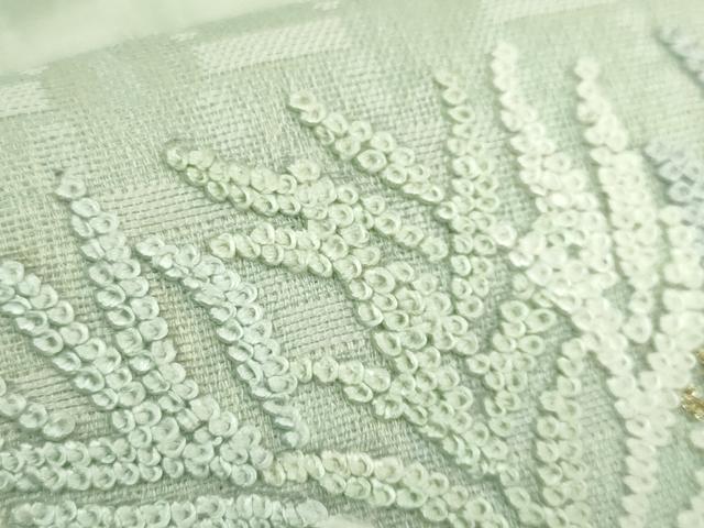 平和屋着物*極上 夏物 中国三大刺繍 相良刺繍 総刺繍 九寸名古屋帯 菱 金糸 逸品 DZAB7778kh6