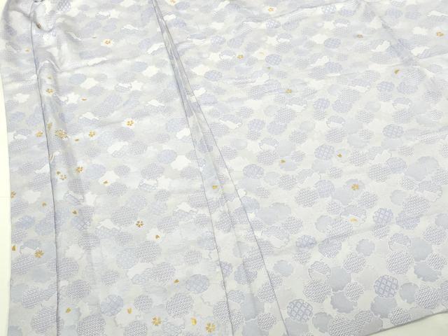 平和屋本店∞極上 長羽織 単衣 雪輪舞桜 金彩 逸品 DZAB7783kh6