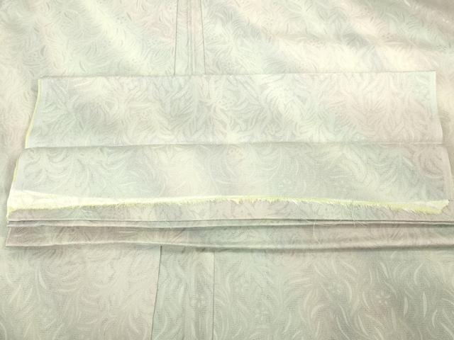 平和屋着物∞極上 長羽織 スリーシーズン 春夏秋 塵除け 紗 草花文 暈し染め 反端付き 逸品 未使用 DZAB7796kh6