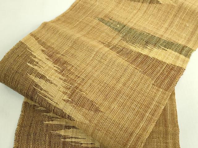 平和屋本店*極上 夏物 八寸名古屋帯 科布 霞文 逸品 DZAB7844kh6