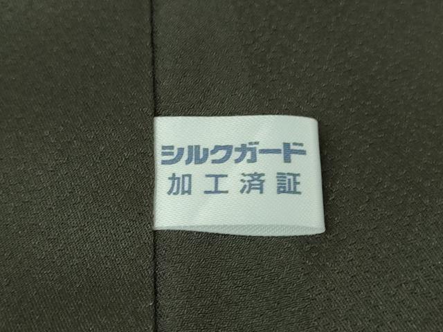 平和屋本店●極上 京都の名門ブランド 銀花仙 訪問着・袋帯セット 唐草 黒地 逸品 DZAB7856kh6
