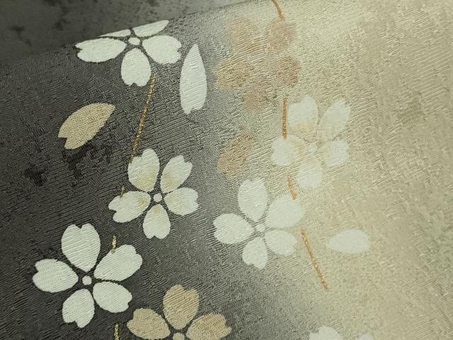 平和屋本店●極上 訪問着 枝垂れ桜 暈し染め 金彩 ロング丈 逸品 DZAB7876kh6