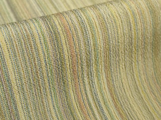 平和屋本店●極上 本塩沢 やまだ織 200色 袷 阿部芳子作 証紙付き 逸品 DZAB7887kh6