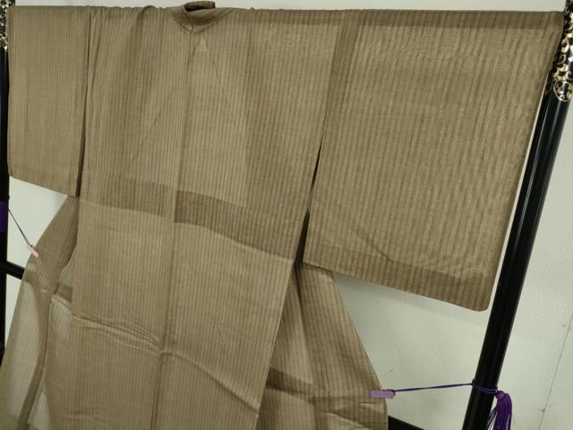 平和屋本店*極上 夏物 夏柿泥 紗紬 越後おぐに くるまや工房謹製 証紙付き 逸品 DZAB7915kh6