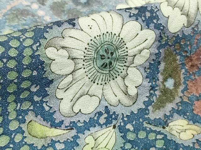 平和屋本店●極上 吉乃一廉 幻の辻が花 訪問着 暈し染め 銀通し地 逸品 DZAB7923kh6