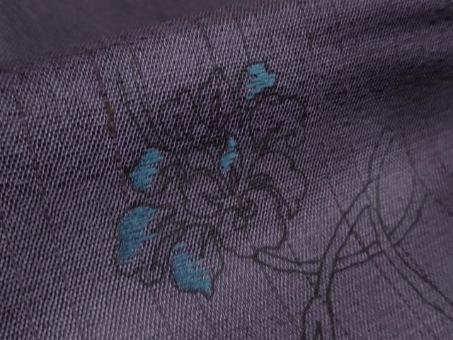 平和屋本店∞極上 長羽織 スリーシーズン 春夏秋 塵除け 刺繍 花丸文 暈し染め やまと誂製 反端付き 逸品 未使用 DZAB7932kh6