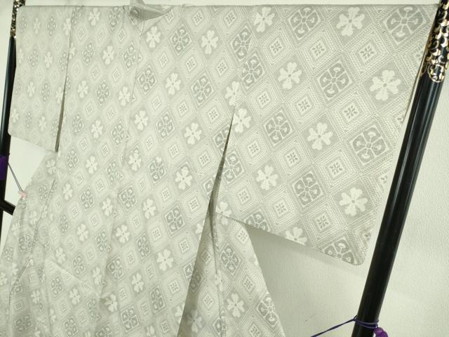 平和屋本店▽希少 現代龍郷 龍郷絣 本場大島紬 白大島 単衣 涼風 夢おりの郷謹製 証紙付き 逸品 DZAB7937kh6