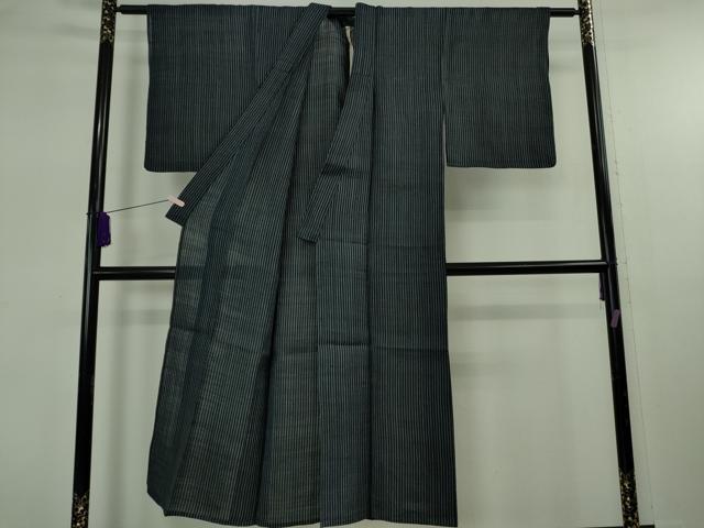 平和屋本店*極上 夏物 重要無形文化財 本場宮古上布 苧麻 縞 逸品 DZAB7978kh6