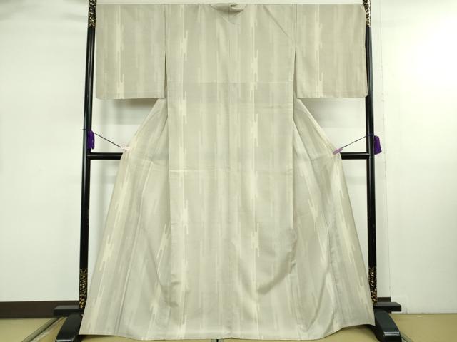 平和屋本店▽極上 本塩沢 単衣 130亀甲 エ霞 逸品 未使用 DZAB7984kh6