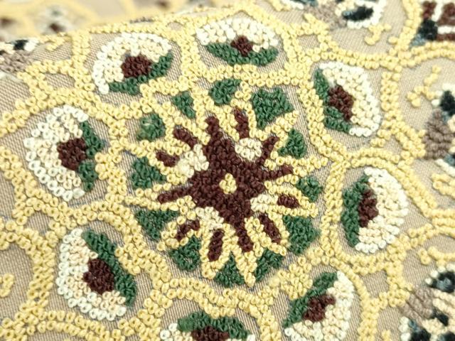 平和屋本店●極上 中国三大刺繍 総相良刺繍 総刺繍 全通柄袋帯 正倉院花文 逸品 DZAB8038kh6