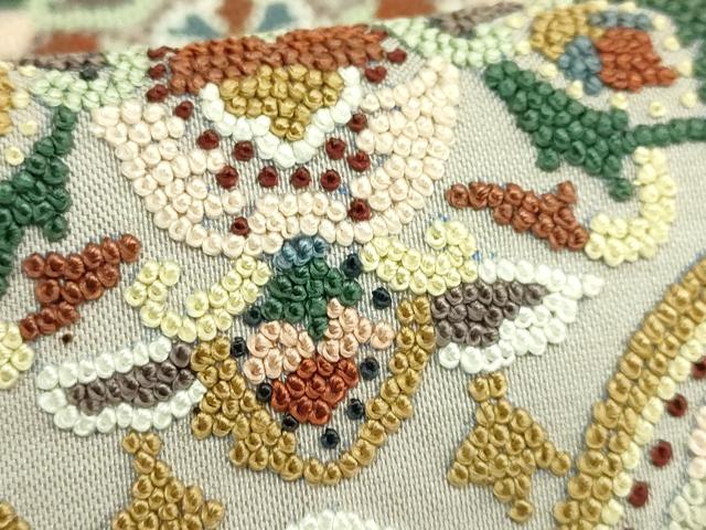 平和屋本店●最高級 中国三大刺繍 総相良刺繍 総刺繍 袋帯 正倉院花文 逸品 DZAB8039kh6