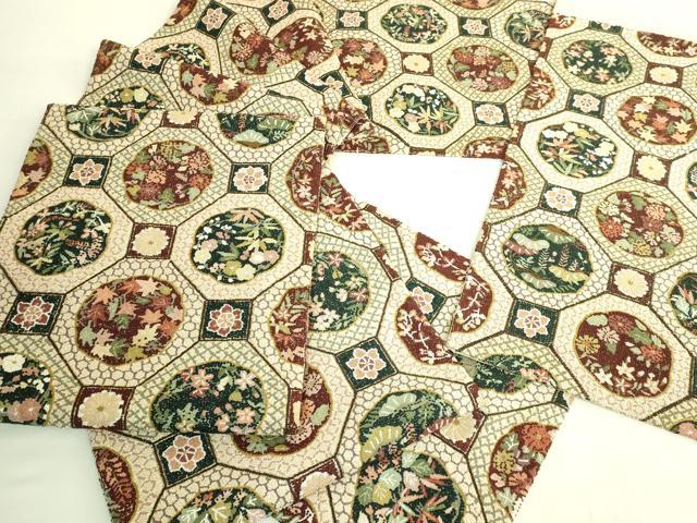 平和屋本店●極上 中国三大刺繍 相良刺繍 総刺繍 袋帯 200万粒 総詰め 蜀江花文 金糸 逸品 DZAB8040kh6
