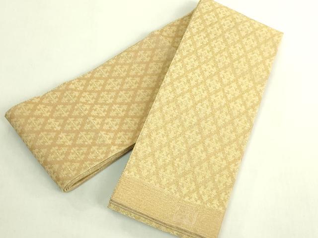 平和屋本店○最高級 男性 人間国宝 北村武資 煌彩錦 角帯 菱