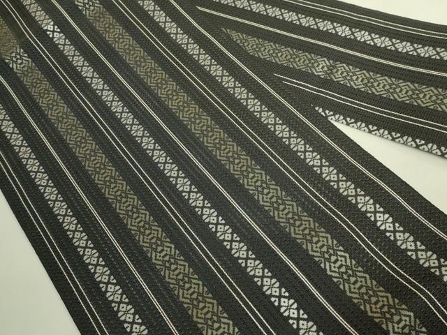 平和屋本店*極上 夏物 1897年創業 名門岡野 本場筑前博多織 千年工房 八寸名古屋帯 絽献上 博多金ラベル 証紙付 逸品 未使用 DZAB8083kh6