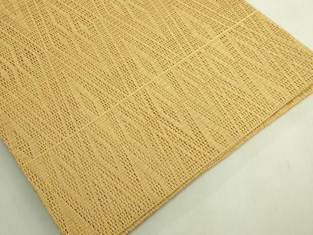 平和屋着物*極上 夏物 八寸名古屋帯 羅 菱 玉蜀黍色地 逸品 DZAB8089kh6