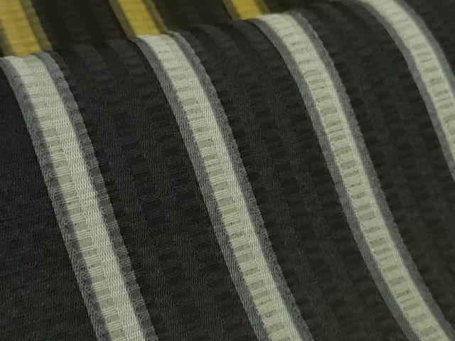 平和屋本店●極上 キモノデザイナー 斉藤上太郎 小紋 間道 暈し染め 逸品 DZAB8102kh6