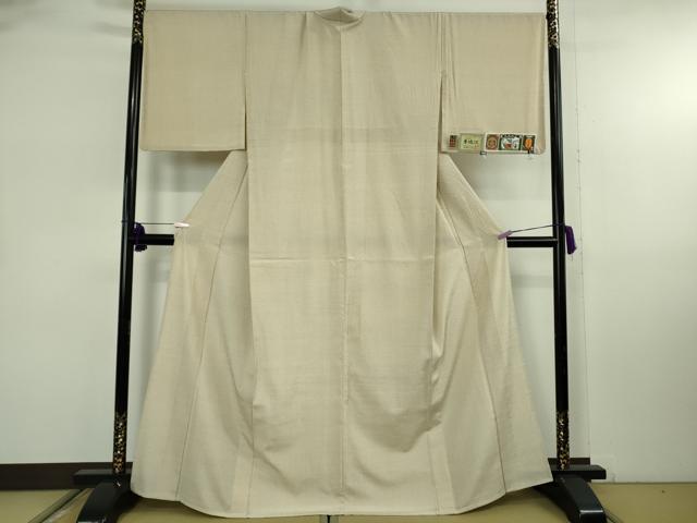 平和屋本店▽極上 本塩沢 単衣 蚊絣 酒井織物謹製 証紙付き 逸品 DZAB8122kh6