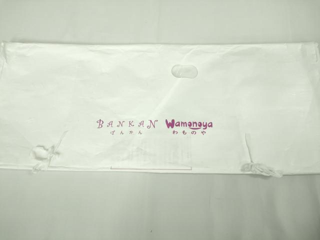 平和屋本店∞極上 夢染人 野村一峰 BANKANわものや 長羽織 オーガンジー スリーシーズン 塵除け 黒地 たとう紙・反端付き 逸品 DZAB8128kh6