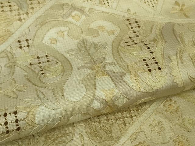 平和屋本店●極上 中国三大刺繍 スワトウ刺繍 汕頭刺繍 総刺繍 本場縞大島紬 堀之内織物謹製 上代450万 まるやま扱い 逸品 DZAB8167kh6