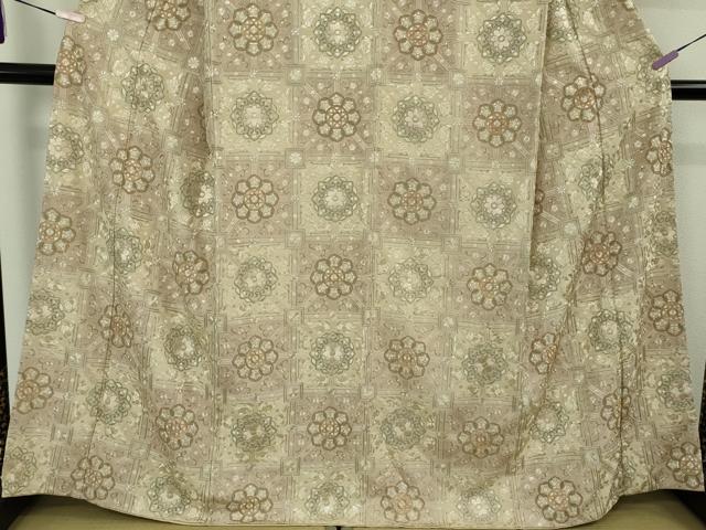 平和屋本店●極上 中国三大刺繍 蘇州刺繍 総刺繍 訪問着 蜀江花文 金糸 反端付き 逸品 DZAB8169kh6
