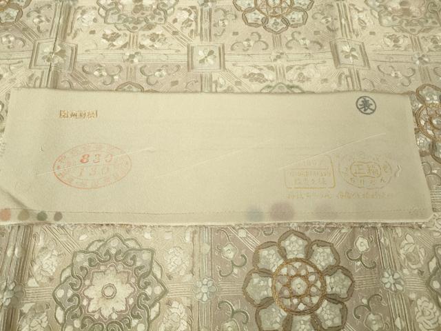 平和屋本店●極上 中国三大刺繍 蘇州刺繍 総刺繍 訪問着 蜀江花文 金糸 反端付き 逸品 DZAB8169kh6