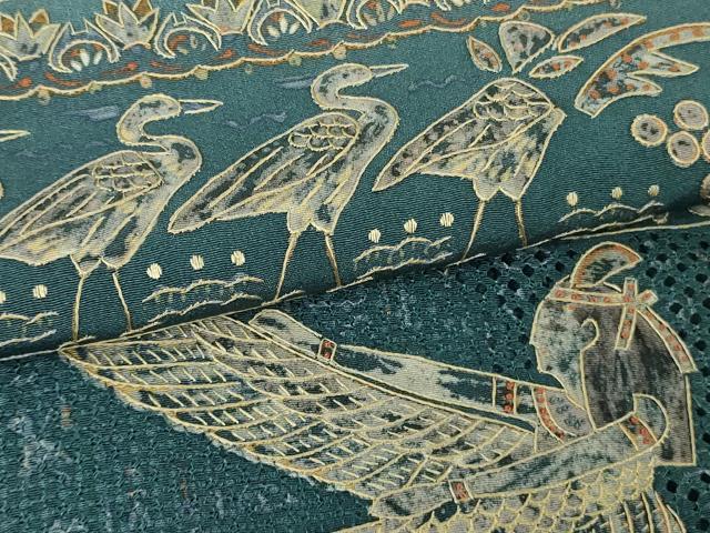 平和屋本店●極上 中国三大刺繍 スワトウ刺繍 汕頭刺繍 相良刺繍 総刺繍 訪問着 エジプト壁画文様 暈し染め 逸品 DZAB8173kh6