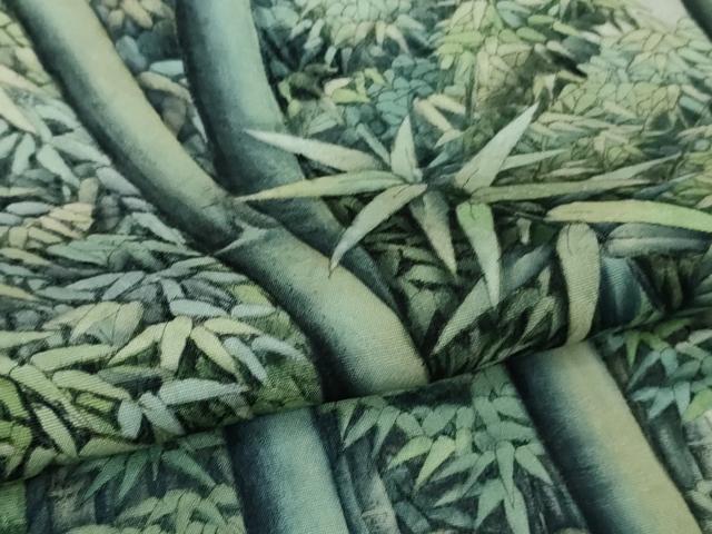 平和屋本店●極上 訪問着 手描き 竹林 暈し染め 逸品 未使用 DZAB8229kh6