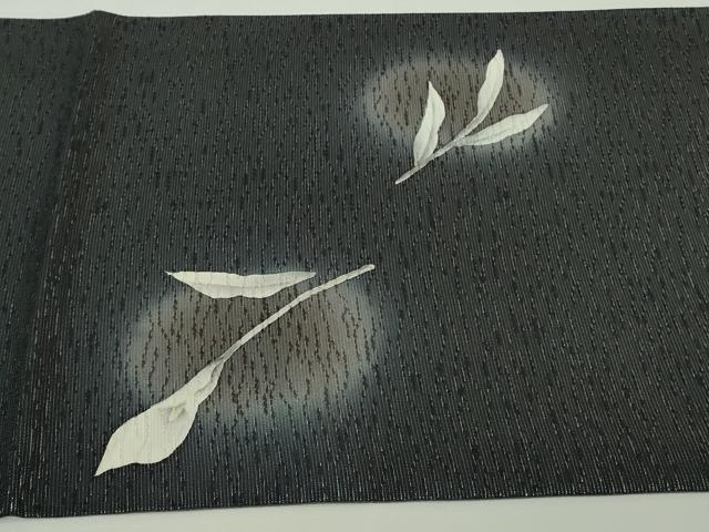 平和屋本店●極上 京都の名門ブランド 銀花仙 訪問着・袋帯セット カラー 黒地 暈し染め 銀彩 逸品 DZAB8236kh6