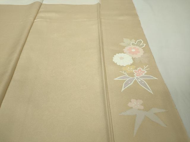 平和屋本店●極上 創業460年・千總 訪問着・長襦袢(無双仕立て)セット 駒刺繍 吉祥花文 金彩 ロング丈 逸品 DZAB8237kh6
