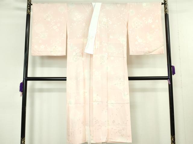 平和屋本店●極上 創業460年・千總 訪問着・長襦袢(無双仕立て)セット 駒刺繍 吉祥花文 金彩 ロング丈 逸品 DZAB8237kh6