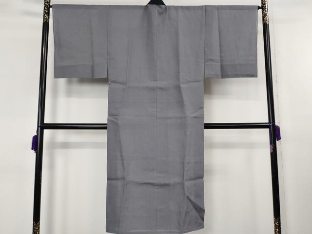 平和屋着物*極上 夏物 男性 本場小千谷ちぢみ 麻 長襦袢 和光謹製 鈍色 反端付き 逸品 未使用 DZAB8243kh6