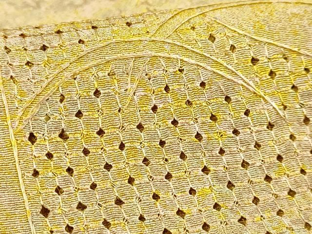 平和屋着物∞極上 中国三大刺繍 スワトウ刺繍 汕頭刺繍 道中着 ロング丈 草花文 逸品 DZAB8284kh6