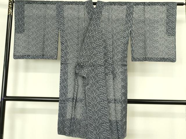 平和屋着物∞極上 道中着 スリーシーズン 春夏秋 塵除け オーガンジー ロング丈 刺繍 薄 薄い羊羹色地 反端付 逸品 DZAB8297kh6
