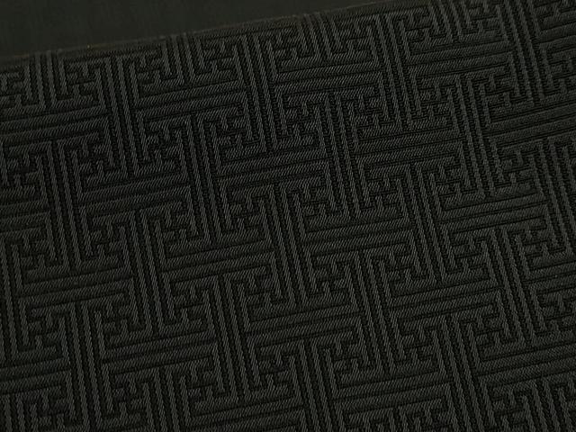 平和屋本店●極上 銀座もとじ 男性 西陣紋袴 馬乗り袴 紗綾形 墨色地 たとう紙付き 逸品 DZAB8304kh6