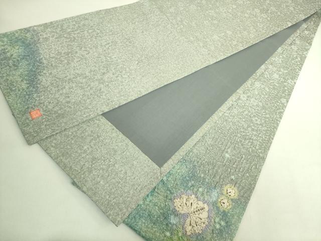 平和屋本店●極上 久保田一竹 幻の辻が花 太鼓柄袋帯 金通し地 共箱付き 逸品 DZAB8306kh6