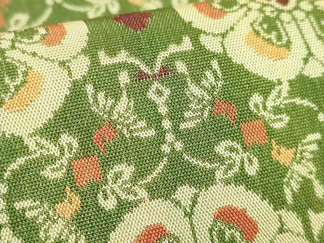 平和屋本店●極上 龍村美術織物 つけ帯 花鳥梅花文錦 共箱付き 逸品 DZAB8317kh6