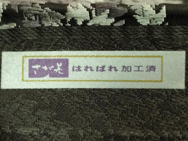 平和屋着物●極上 西陣の名門 加納幸謹製 六通柄袋帯 唐織 満月 草木文 銀糸 さが美扱い 逸品 DZAB8341kh6