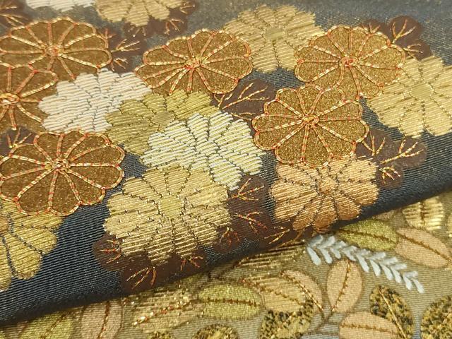 平和屋本店●極上 創業460年・千總 色留袖 駒刺繍 螺鈿 吉祥花文 紅碧色地 金糸 逸品 DZAB8351kh6