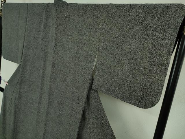 平和屋本店●極上 人間国宝 小宮康孝 江戸小紋 舞花文 黒地 鈴乃屋扱い 逸品 DZAB8372kh6
