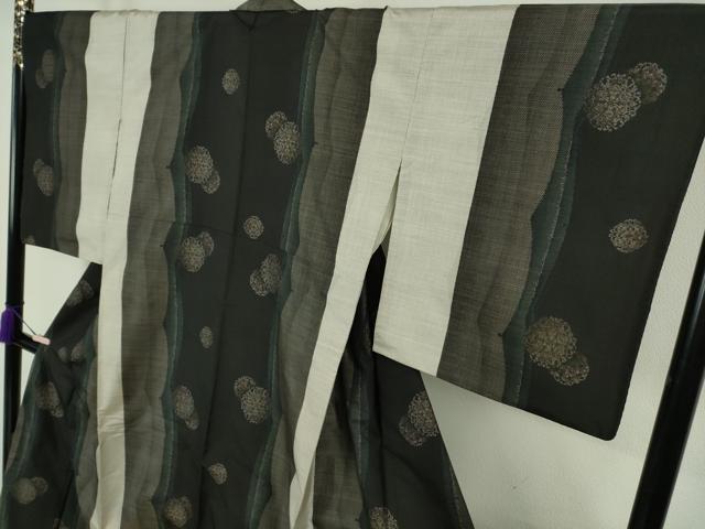 平和屋本店●極上 本場大島紬 7マルキ 正倉院花間道 逸品 未使用 DZAB8406kh6