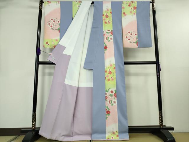 平和屋本店●極上 洗える最高級着物 <英>はなぶさ謹製 小紋 花間道 逸品 DZAB8433kh6