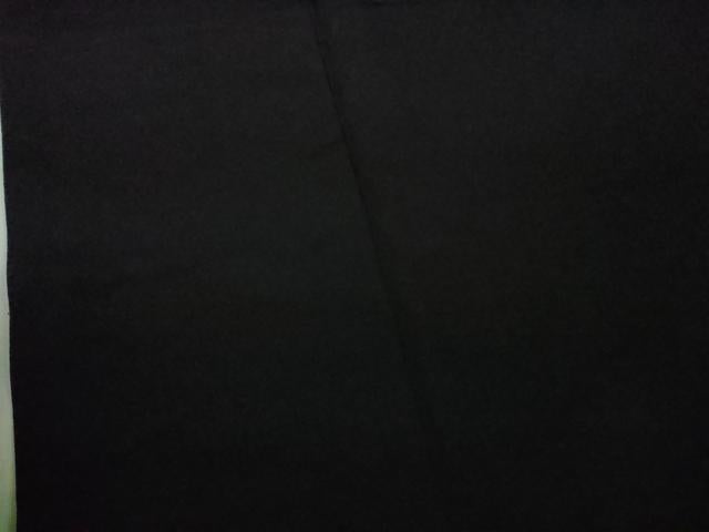 平和屋本店●極上 男性 銀座もとじ 色無地 キングサイズ 袷 黒地 御召縮緬 逸品 DZAB8448kh6