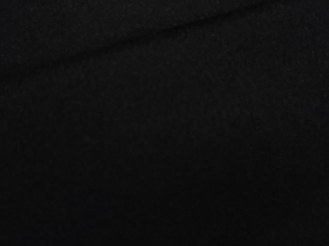 平和屋本店●極上 男性 銀座もとじ 色無地 キングサイズ 袷 黒地 御召縮緬 逸品 DZAB8448kh6
