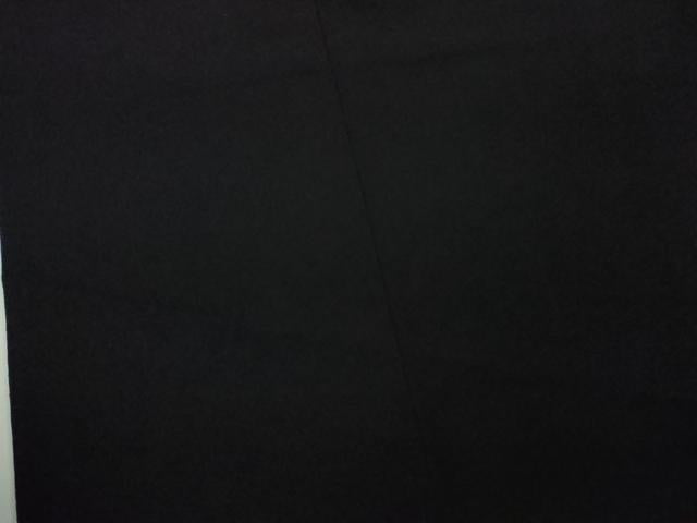 平和屋本店●極上 男性 銀座もとじ 色無地 キングサイズ 袷 黒地 御召縮緬 逸品 DZAB8453kh6
