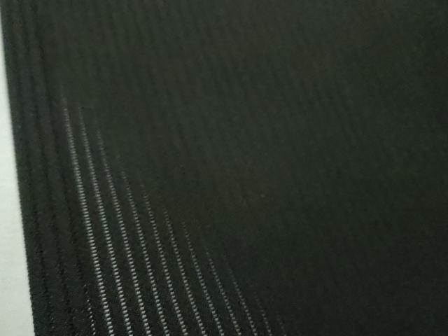 平和屋本店*極上 夏物 男性 銀座もとじ キングサイズ 色無地 縦絽 黒地 逸品 DZAB8461kh6