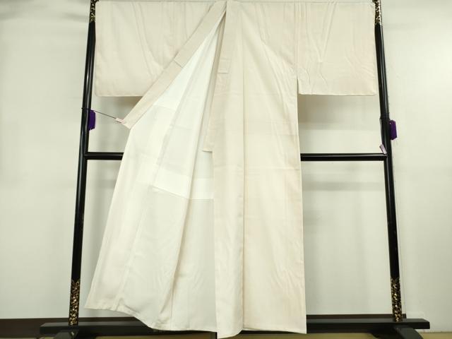 平和屋本店●極上 男性 色無地 キングサイズ 鳥の子色 縮緬地 逸品 DZAB8471kh6
