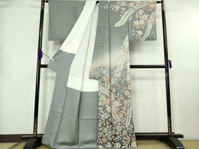 平和屋本店●極上 吉乃一廉 幻の辻が花 訪問着 暈し染め 金通し地 逸品 未使用 DZAB8495kh6