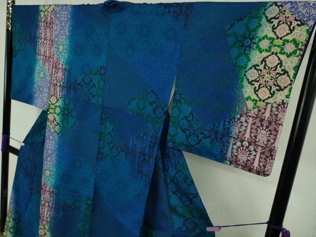 平和屋本店●極上 訪問着 切嵌名物裂 ペイズリー 暈し染め まるやま扱い 逸品 DZAB8520kh6