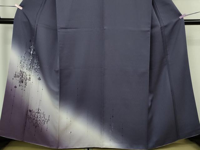 平和屋本店●極上 訪問着・袋帯セット シャンデリア 暈し染め 銀彩 逸品 DZAB8523kh6